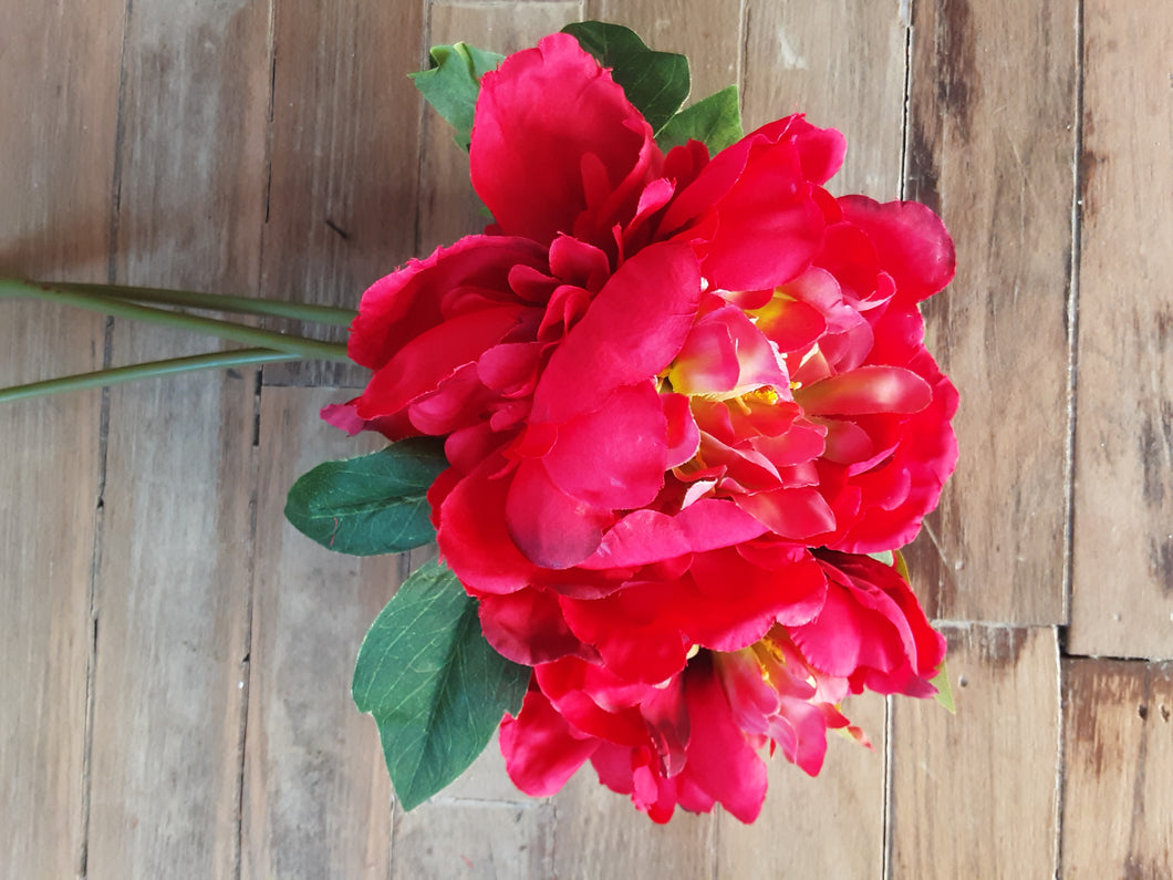 Red Peony Bouquet