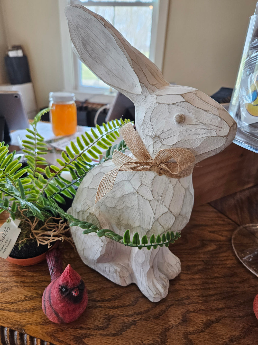 White Rustic Bunny