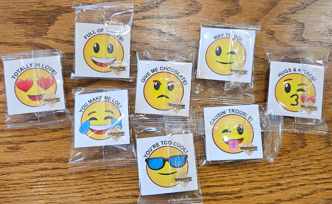 Solid Chocolate Emoji's Assorted - 3 for $4