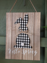 Load image into Gallery viewer, Buffalo Plaid Bunny Signs
