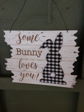 Load image into Gallery viewer, Buffalo Plaid Bunny Signs
