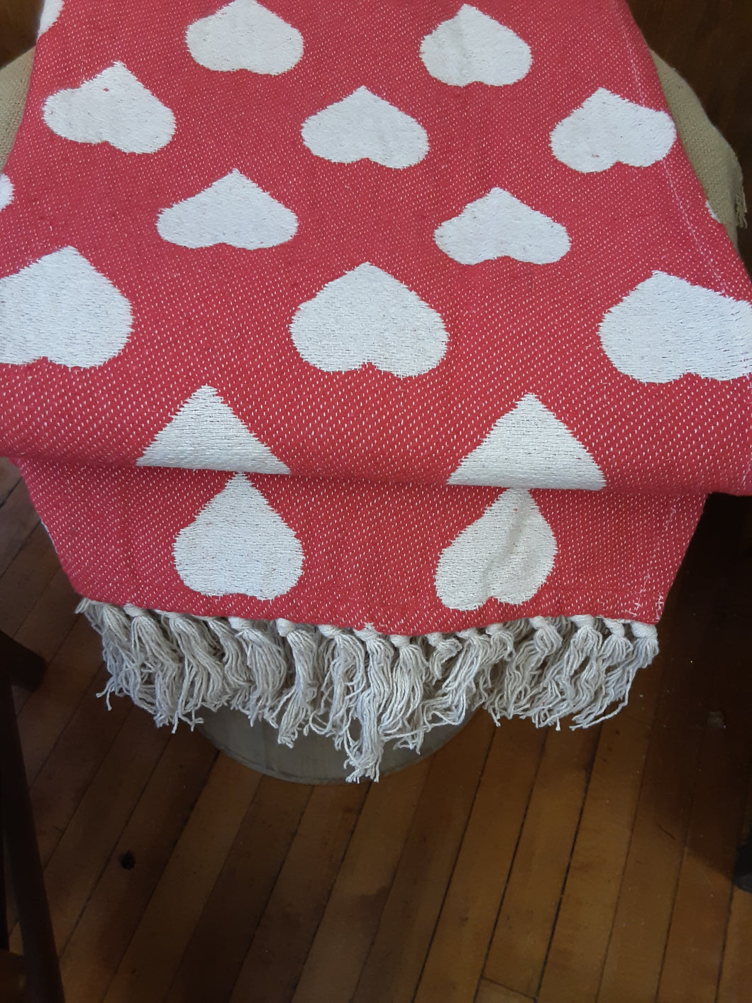 Red Heart Woven Throw